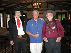 Huell Howser pictured with William S. Hart Museum Volunteers Bill Crowl and Jack C. Stewart